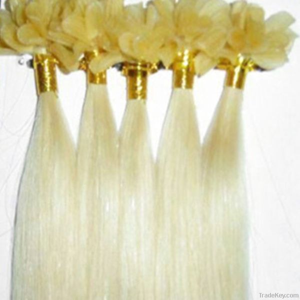 queen hair products, 100% real wholesale human u tip hair extension