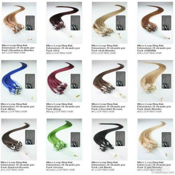wholesale 100% human remy and non-remy nano ring hair extension