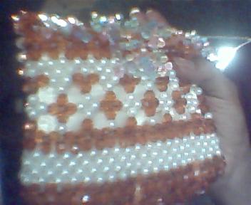 fancy crystalled ladies purse