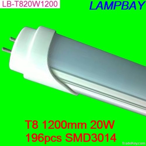 LED tube T8 20W 1200mm 196pcs SMD3014  25pcs/lot free shipping