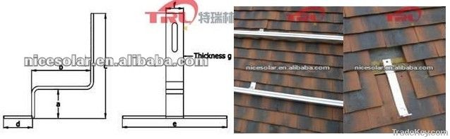 stainless steel hook solar panel roofing hook