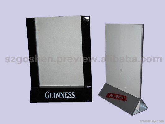 fashion acrylic menu holder