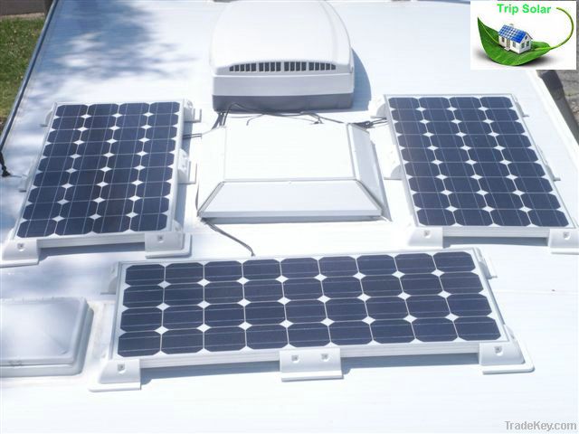 Solar caravan mounting system