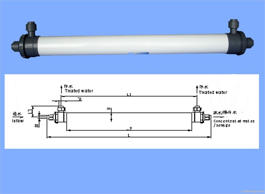 Hollow fiber ultrafiltration(UF) membrane cell4040 for water treatment