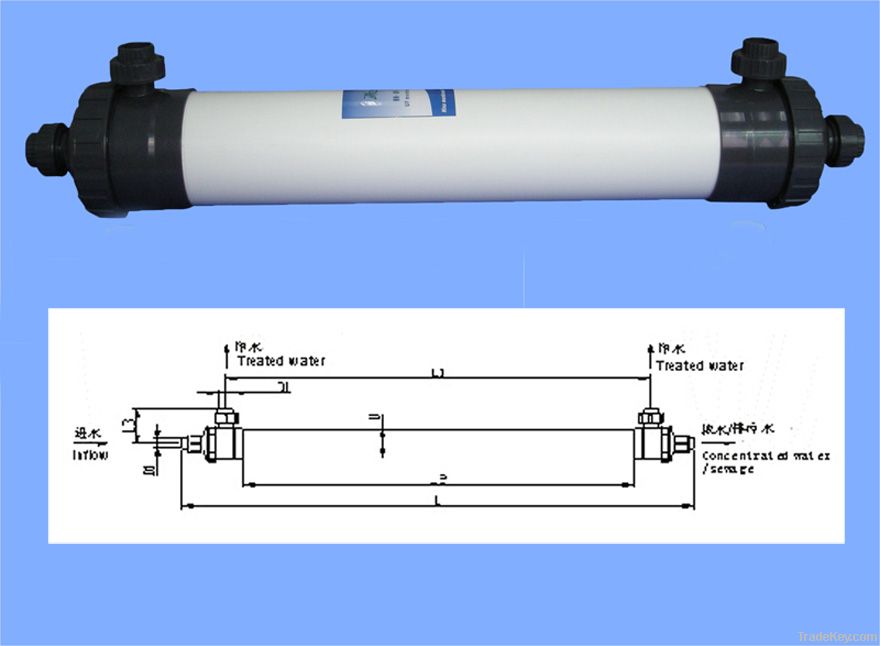 Hollow fiber ultrafiltration(UF) membrane cell8040 for water treatment