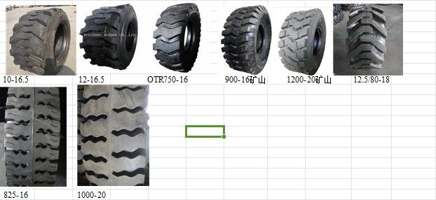 OTR 7.50-16 8.25-16 12.5/80-18 1200-20 Tire