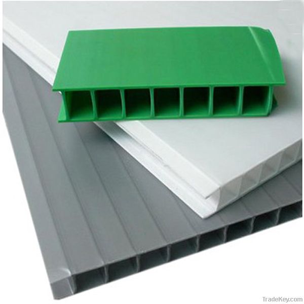 Corrugated plastic sheet