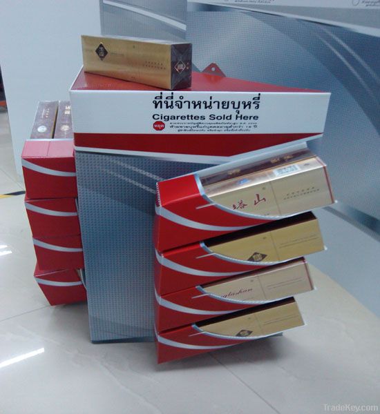 Corrugated plastic display stand