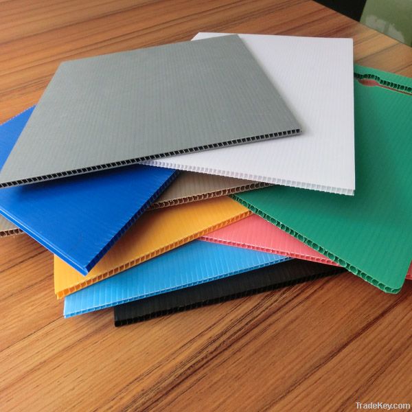 Corrugated plastic sheet