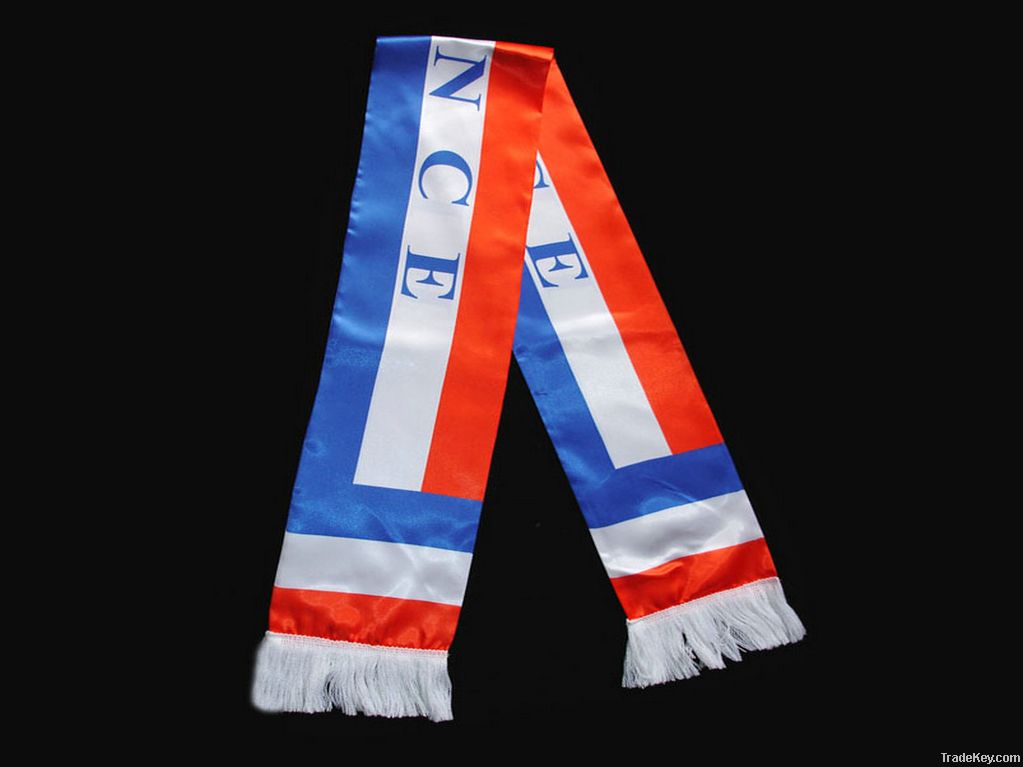 polyester print football scarf