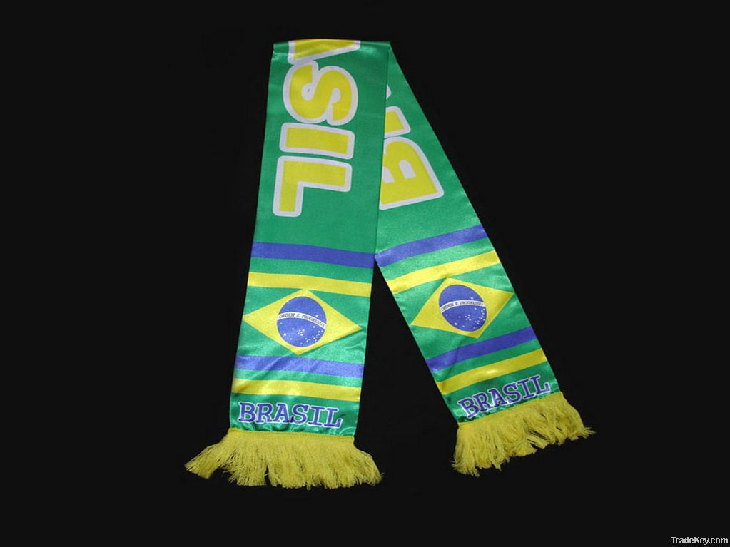 polyester print football scarf