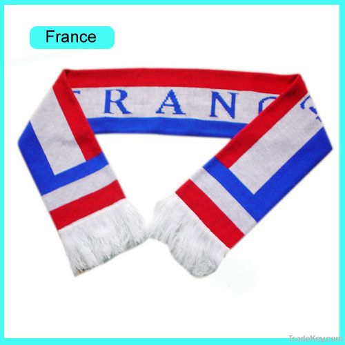 match acrylic football scarf