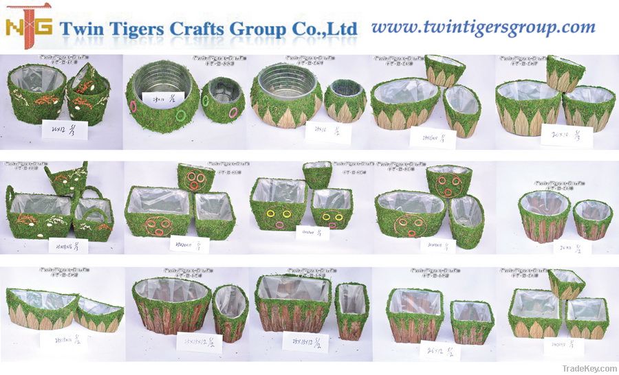 Rattan Grass Planter