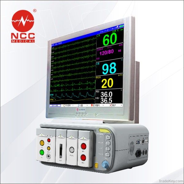 2013 Hot sell LCD 17 '' multi-parameter patient monitoring system