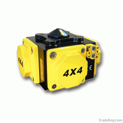 4X4 pneumatic piston actuator