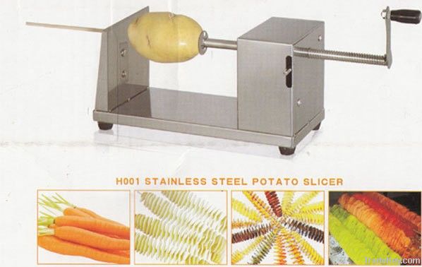 potato chips spiral cutting machine 0086-13673672593