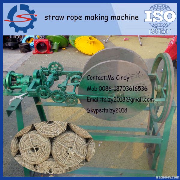 Automatic straw rope machine paddy stalk straw rope making machine