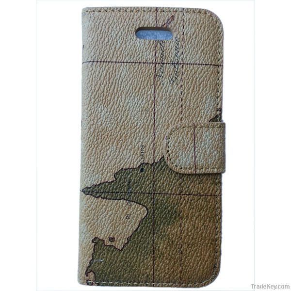 NEW design logbook for iPhone 5 leather case