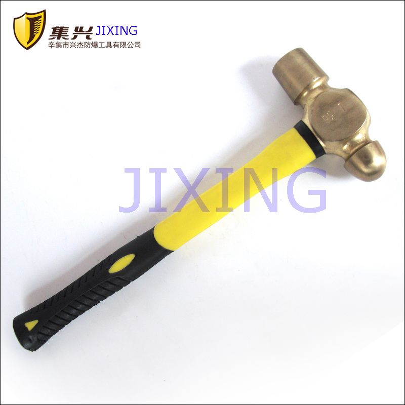 Non sparking ball pein hammer, copper alloy explosion proof safety tool