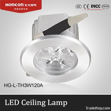 3W High Power LED Ceiling spot Light with different color