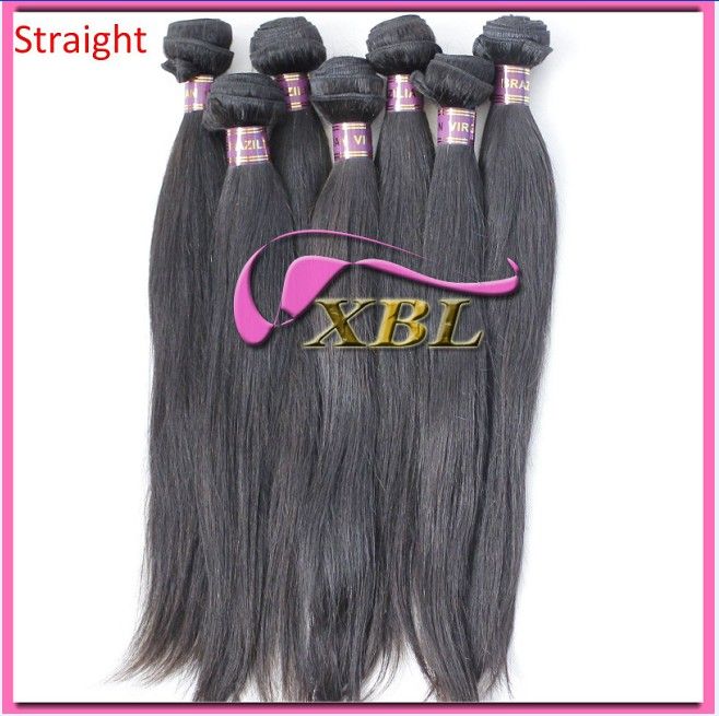 Unprocessed virgin Brazilian hair extension, factory price