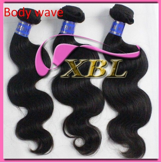 Double wefts virgin Peruvian hair extension, about 100g/pc, tangle free