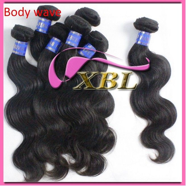 Double wefts virgin Peruvian hair extension, about 100g/pc, tangle free