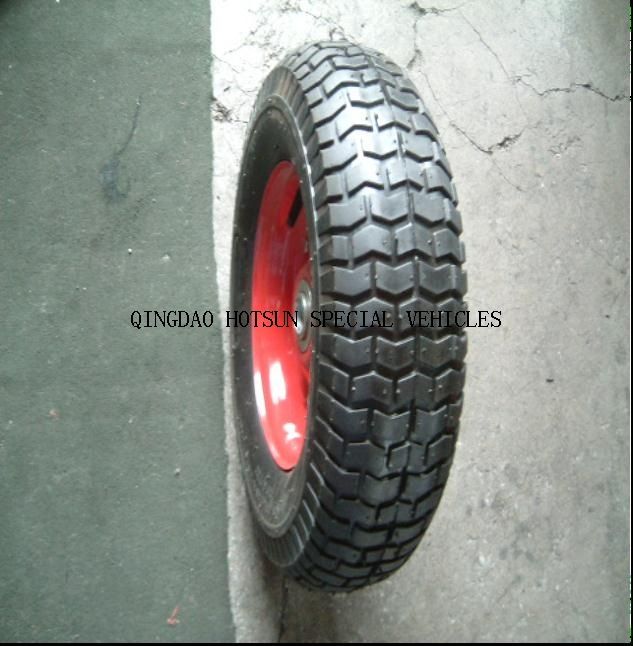 PU foaming wheel, PU tire 400-8