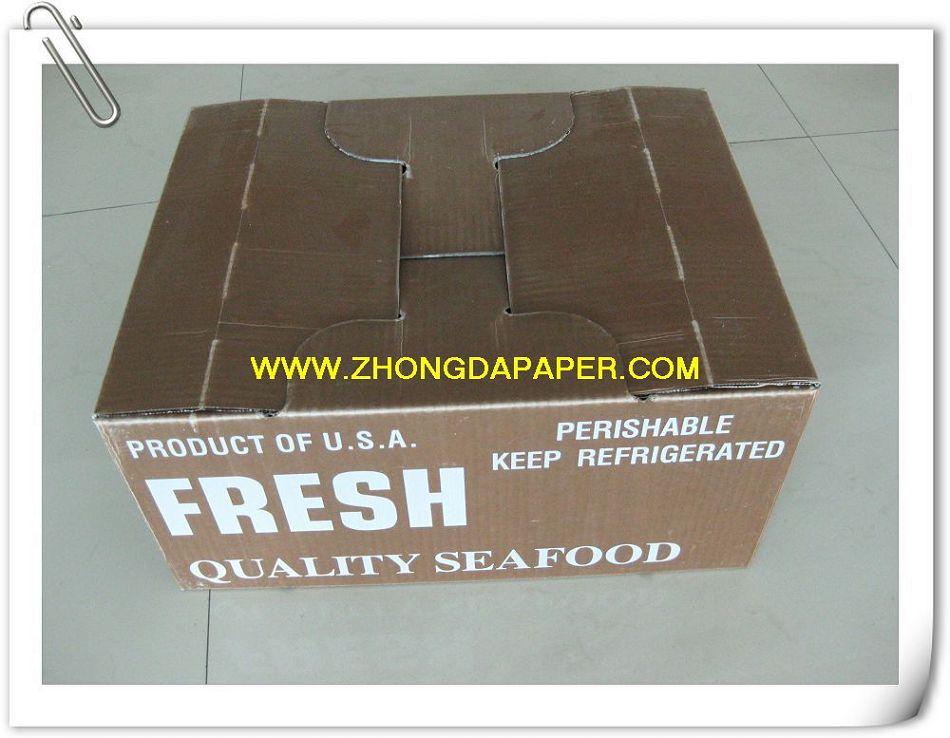 Wax Fresh Fish Carton