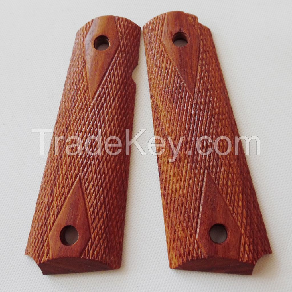 colt 1911 rosewood grips 022-1