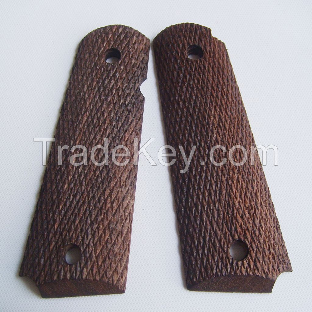 colt 1911 walnut wood grips 012-2