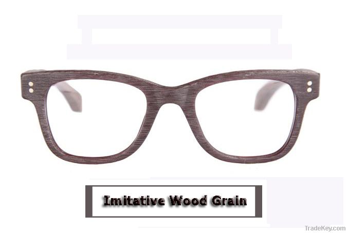 Acetate frames with wood temples