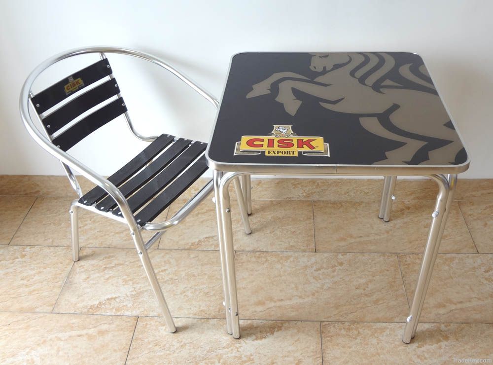 advertising table, aluminum tabe, garden table, outdoor table