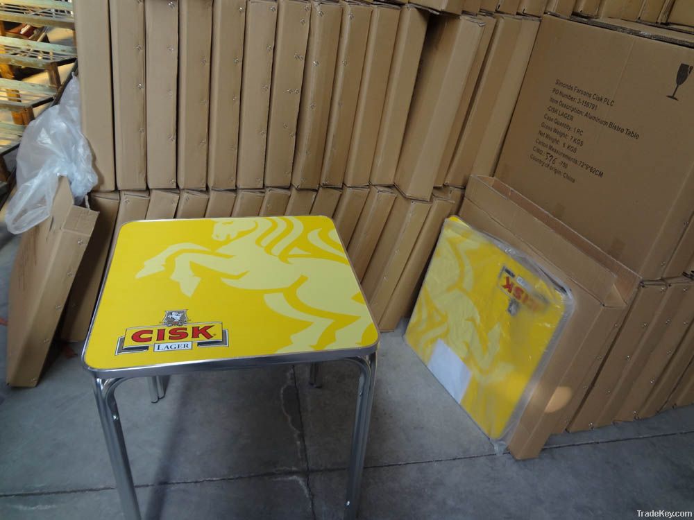 advertising table, aluminum tabe, garden table, outdoor table