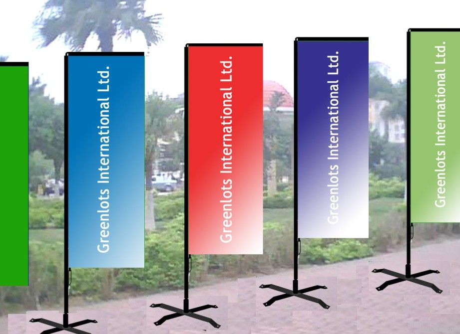advertising flag, election flag, promotional rectangular flag banner