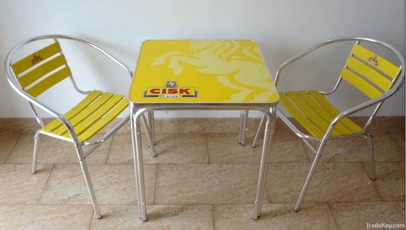 advertising table, aluminum tabe, garden table, outdoor table