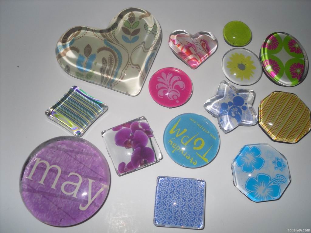 Factory Direct Sales Decorative Gift Promotional Glass Magnet