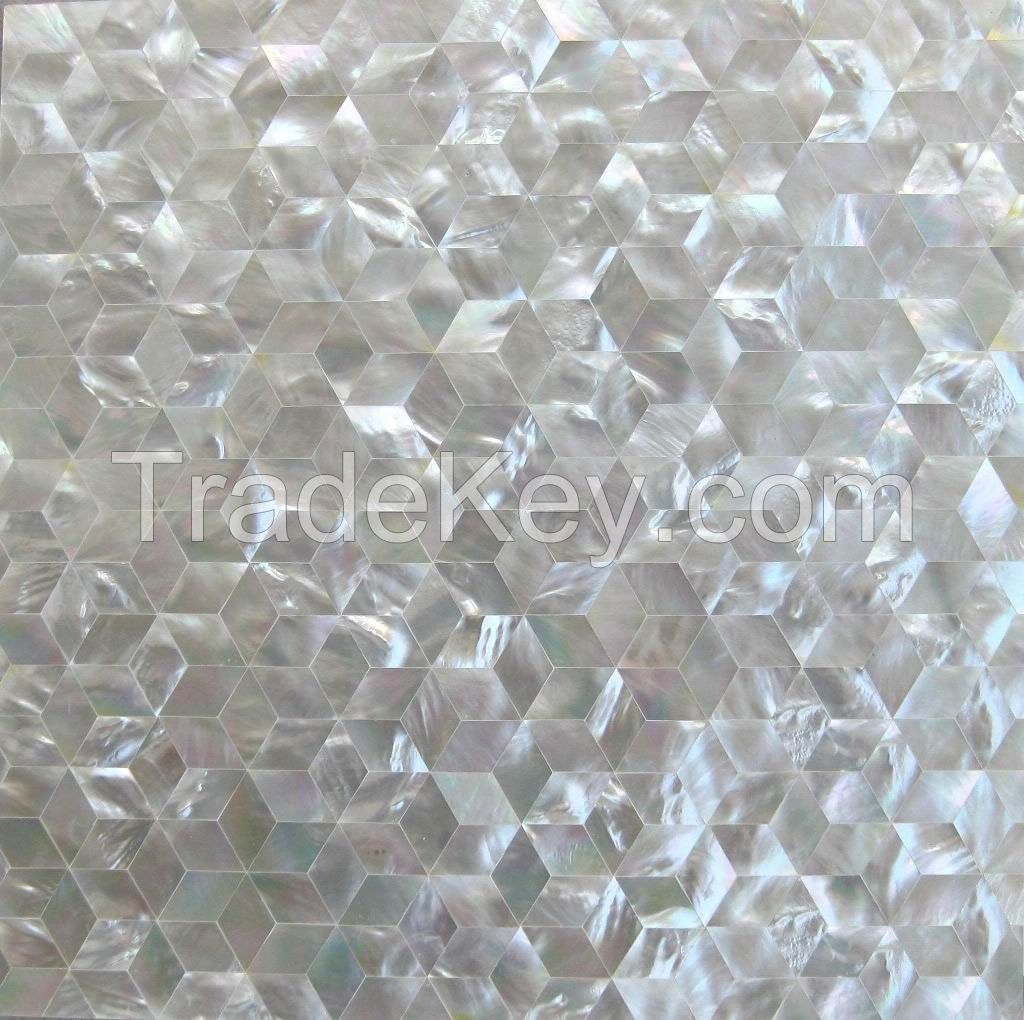 white mother of pearl shell tiles