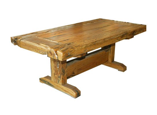 Elvendon oak beam dining table