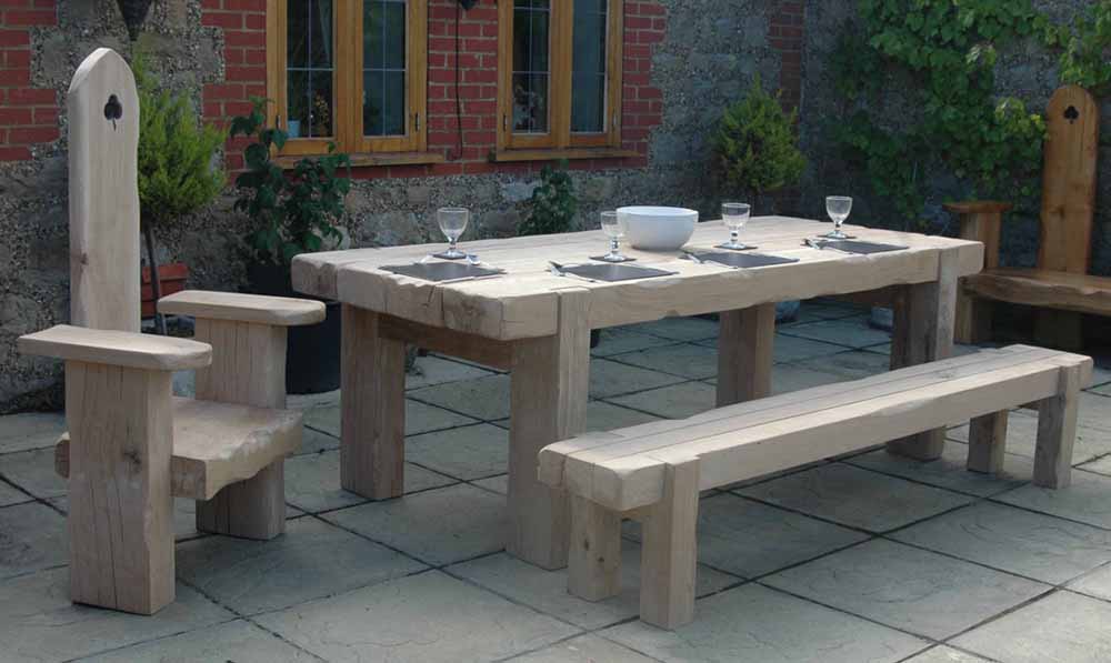 Oak Beam Dining Table