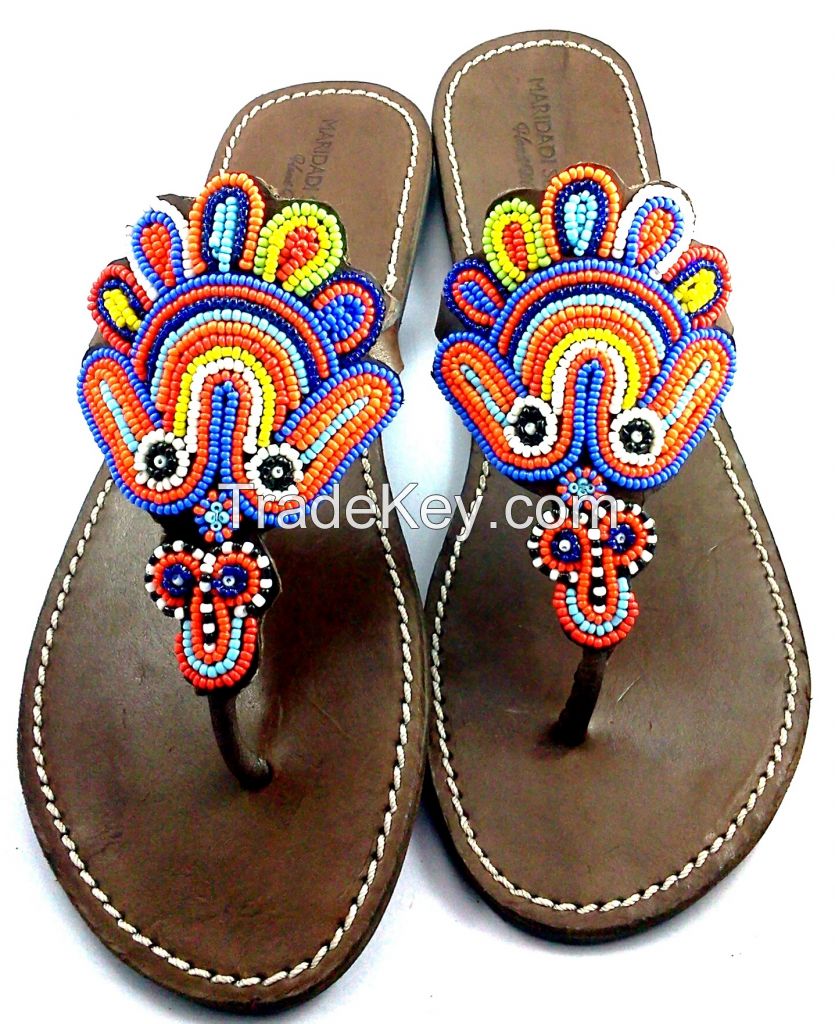 Peacock sandals