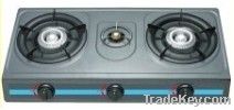 3 burners gas cooktop with enamel trivets