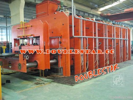 1200x12800 textile cord conveyor belt press line