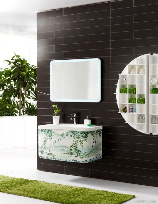 2012 Popular Modern MFC Mirrored Bathroom Vanity Cabinet