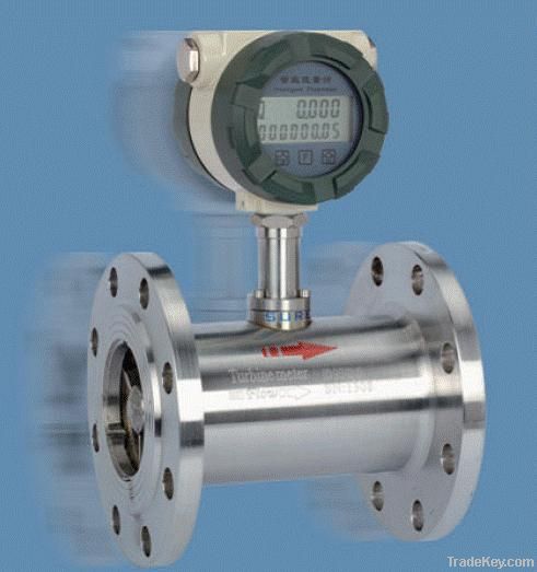 Liquid turbine flow meter