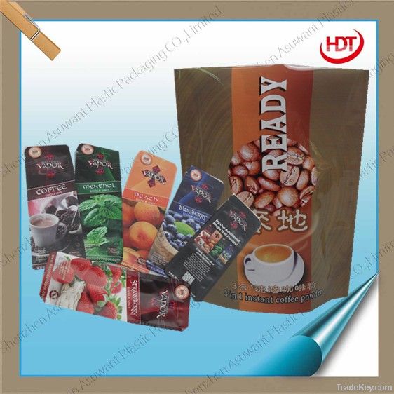stand up ziplock coffee packing bag/pouch with clear window