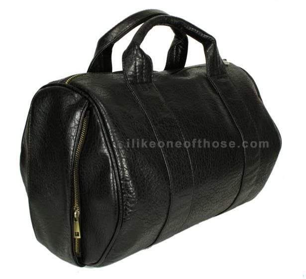 Celebrity Style Studded Bottom Black Duffel Tote Bag