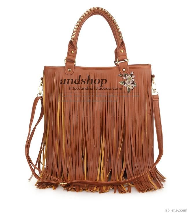 HOT Celebrity Fringe Tassel Shoulder Messenger Bag Handbag