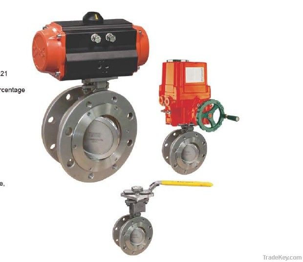 Double Eccentric flanged Butterfly Valve
