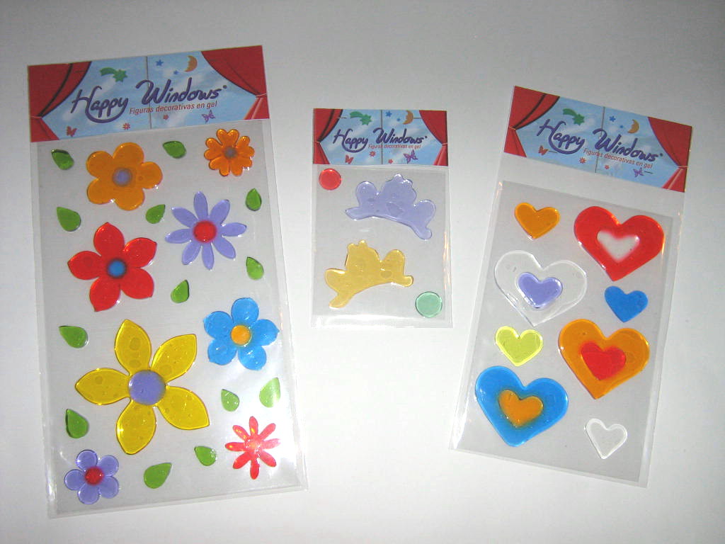 Decorative gel stickers